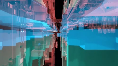 La tecnología abstracta bloquea el renderizado 3D de fondo