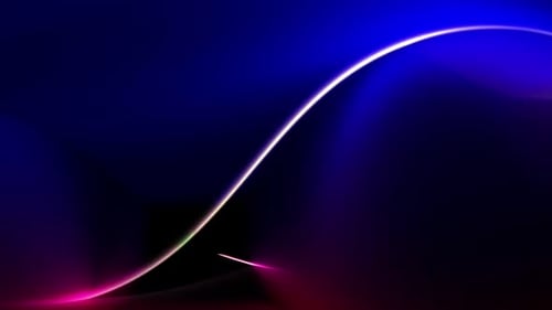 Abstract Glowing Wavy Lines Dynamic Motion Background
