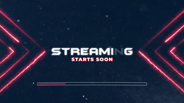 Neon Geometric Streaming Starts Soon Broadcast Title, Backgrounds ...