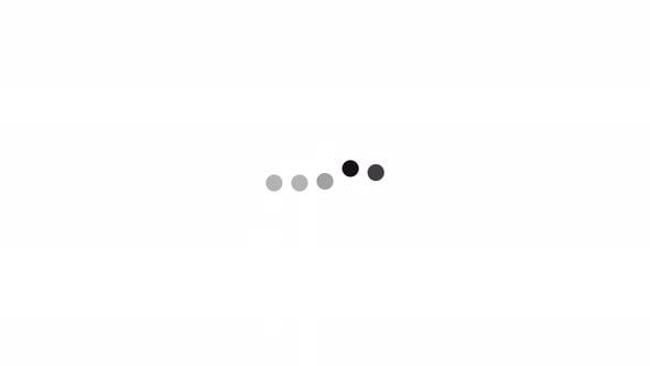 animation loading with dot elements bouncing alternately from left to ...