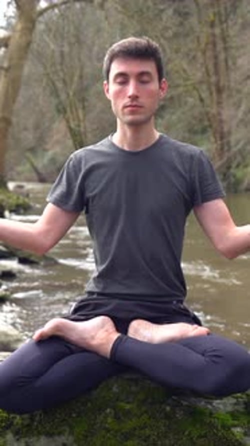 Yoga practice by the river, finding serenity in nature