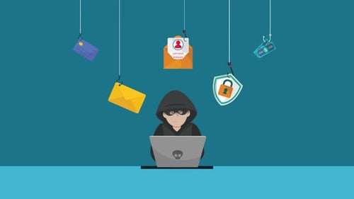 Hacker Laptop Computer Data Hack Animation