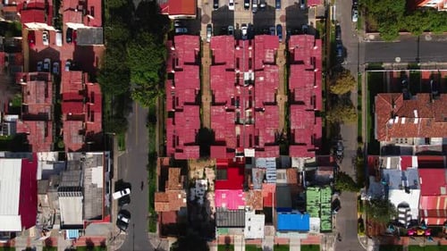 Drone flight over Bogota, Colombia