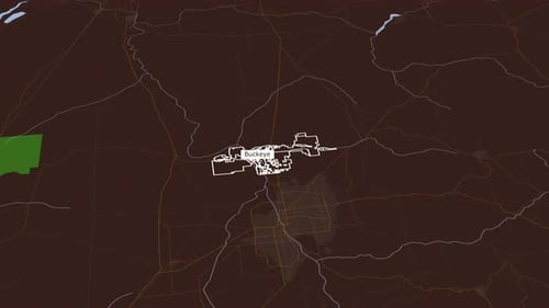 Rotating Map Of Buckeye City, USA