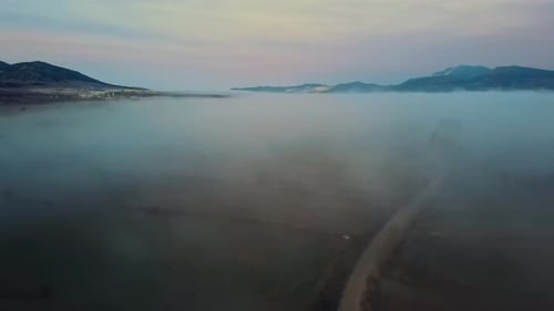 Mystical Foggy Road