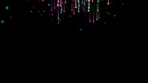Vibrant Falling Light Particles Looping Motion Background