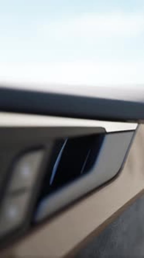 Modern Car Door Handle Retracting Animation