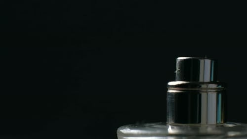 Perfume Sprayed By Beautiful Girl Hand
