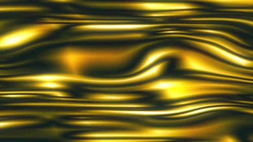 Abstract Gold Waves Background