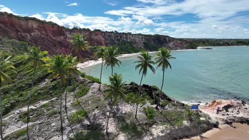 Praia do Coqueirinho em Conde, na Paraíba, Brasil.