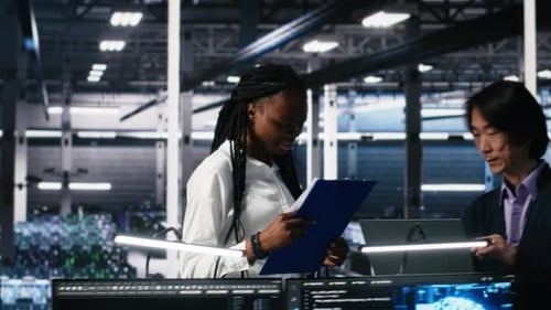 Team of Data Center Engineers Using Machine Learning Algorithms