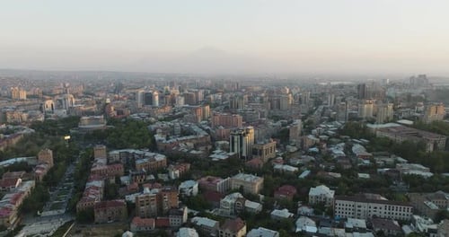 Aerial view of Yerevan Opera Theater, Armenia.