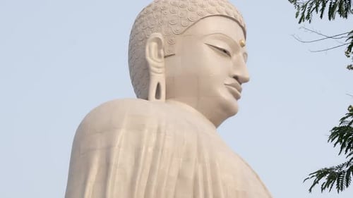 The Great Buddha statue, Closeup, Bodh Gaya, Bihar