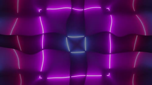 Abstract Wavy Shape Neon Light 21