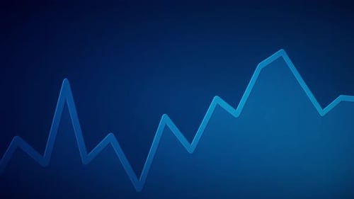 Abstract blue tech background. Financial Growth Bars and corporate statistics, stock market.