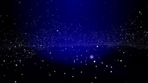 Blue Particles Background Loop
