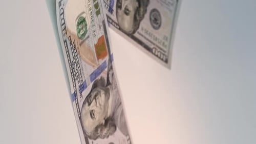 Vertikale Geldinflation Amerikanischer Dollar Bargeld