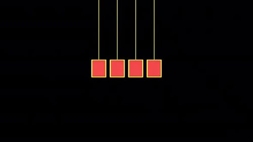 Flat Design Open Soon Hanging Text Reveal