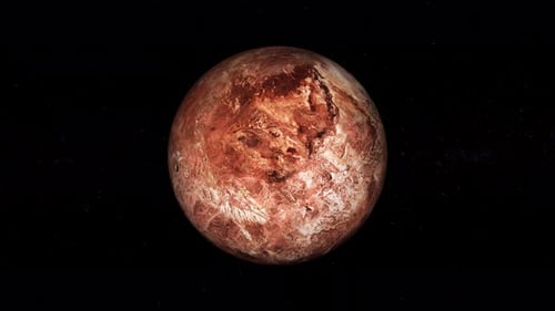 Rotated Realistic Makemake Fictional Planet