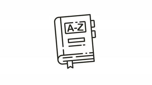 Minimalist Animated Education Book Icon