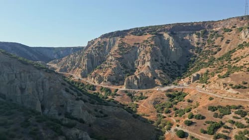 Manisa Kula Fairy Chimeys, Landschaftsaufnahme aus der Luft 1