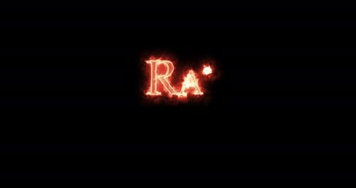 Fiery Burning Text Reveal Animation