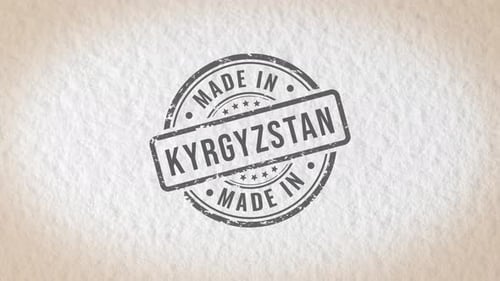 Made In Kyrgyzstan Stamp