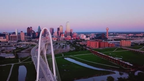 Aerial Drone footage of Dallas Texas,
