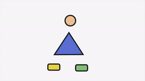 Colorful Shapes Walking Animation 4K