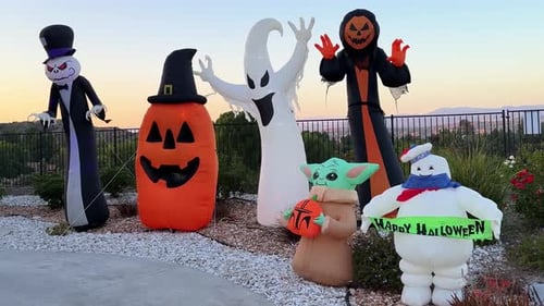 Halloween decorations - spooky inflatable characters