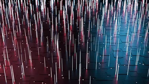 Abstract lines Animation Background. technology concept, data transfer, glow. Cyberspace