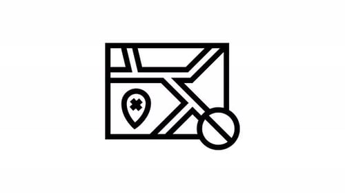 route line icon animation