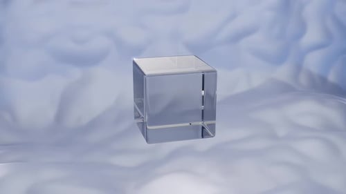 Animation abstraite sur verre