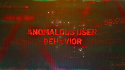 Anomalous User Behavior Word On High Technology Futuristic Background