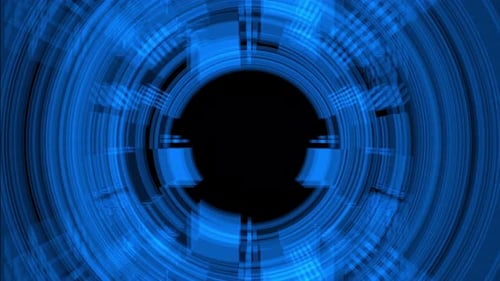 Mesmerizing Blue Digital Vortex Unfolding