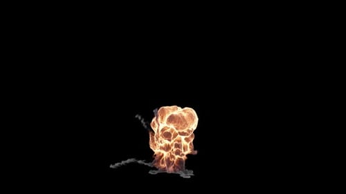 Dynamic Explosion Blast on Transparent Alpha