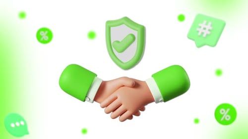 Handshake 3D Verde