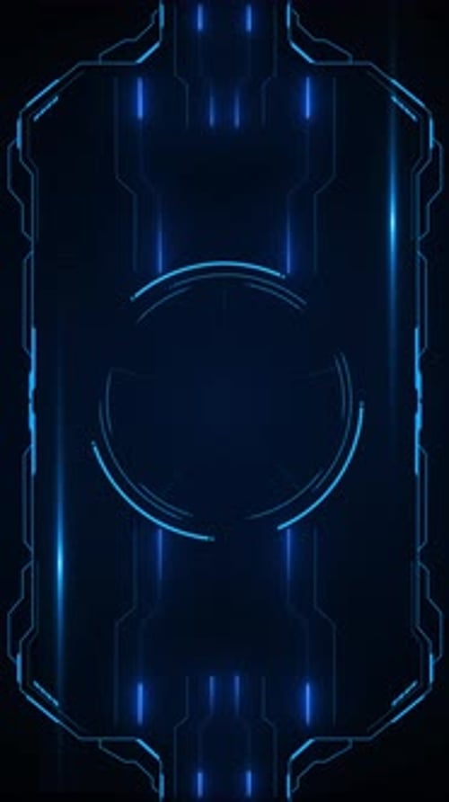 HUD Blue Futuristic Elements Virtual Technology Future Frame Background Animation. Interfaz de usuario HU