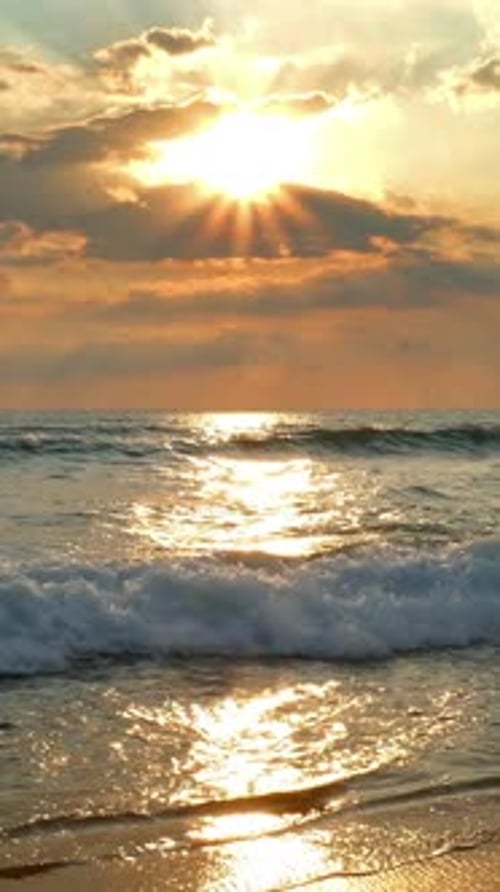 tropical sea sunset on the beach