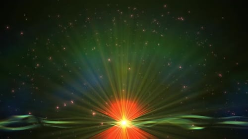 4k bunter Shining Rays Bewegungshintergrund