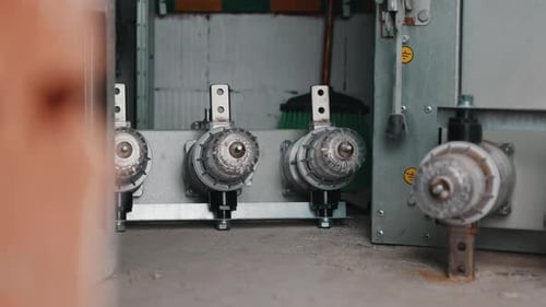 Electrical Switchgear Components Inside Transformer Substation