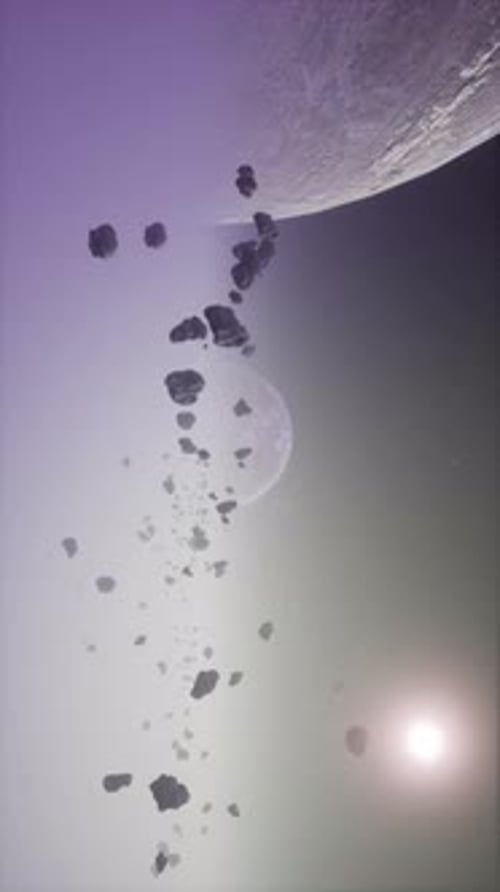 a Large Cluster of Asteroids Near an Unknown Planet Vertical