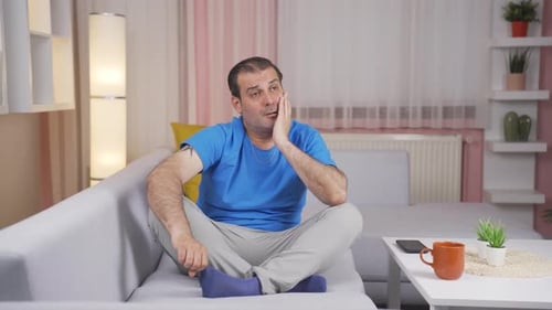 Man with family problems.