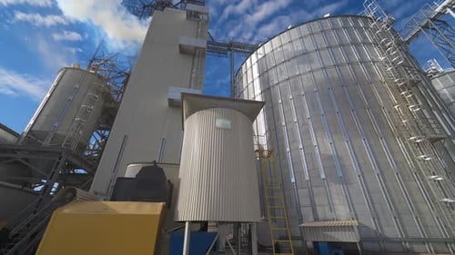 Large complex of agricultural factory.