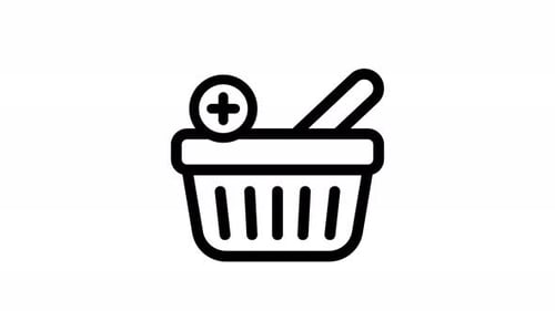 Animated Shopping Basket Add To Cart Icon