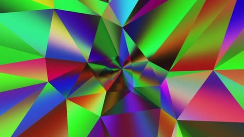 Colorful Abstract Geometric Background Animation Loop