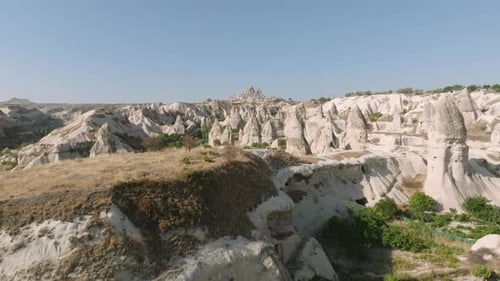 Rock formations in a valley