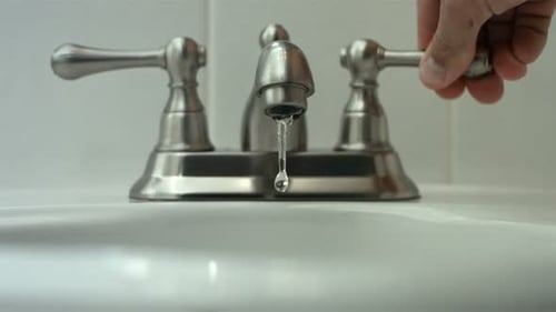 Turning on Faucet,