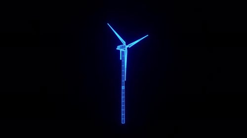 Hologramm der Windturbinenschleife