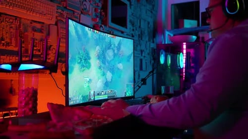 Gamer Monitor In Office